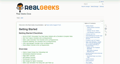 Desktop Screenshot of docs.realgeeks.com