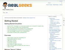 Tablet Screenshot of docs.realgeeks.com